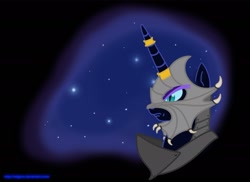 Size: 1400x1021 | Tagged: safe, artist:velgarn, character:nightmare moon, character:princess luna, species:anthro, armor, fantasy, fight, mask, war