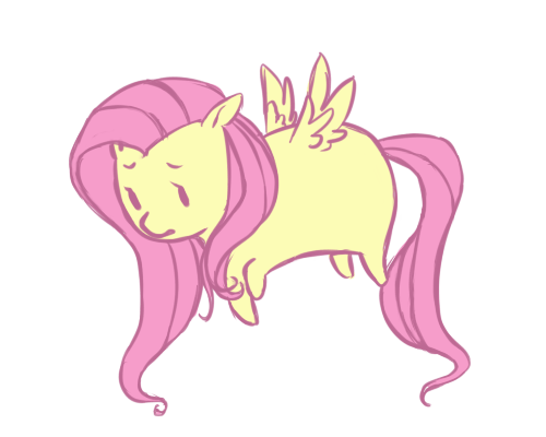 Size: 500x400 | Tagged: safe, artist:xarakayx, character:fluttershy, animated, bean bag pony, female, simple background, solo