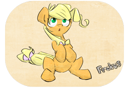 Size: 800x547 | Tagged: safe, artist:cider, character:applejack, alternate hairstyle