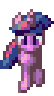Size: 54x96 | Tagged: safe, artist:pix3m, character:twilight sparkle, 16-bit, animated, female, lowres, pixel art, simple background, solo, sprite, tiny, transparent background, trotting, trotting in place