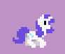 Size: 93x78 | Tagged: safe, artist:pix3m, character:rarity, animated, female, galloping, lowres, pixel art, running, solo, sprite