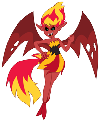 Size: 4119x5000 | Tagged: safe, artist:zutheskunk traces, character:sunset satan, character:sunset shimmer, equestria girls:equestria girls, g4, my little pony: equestria girls, my little pony:equestria girls, absurd resolution, demon, female, simple background, solo, sunset satan, transparent background, vector, vector trace