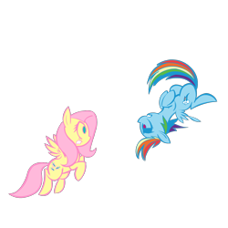Size: 2000x2000 | Tagged: safe, artist:lazy, character:fluttershy, character:rainbow dash