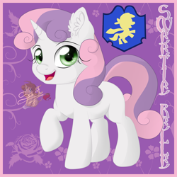 Size: 800x800 | Tagged: safe, artist:unisoleil, character:sweetie belle, female, solo