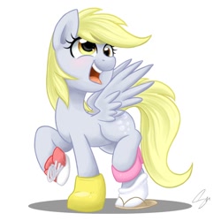Size: 1500x1500 | Tagged: safe, artist:steffy-beff, character:derpy hooves, species:pegasus, species:pony, clothing, female, galoshes, high heels, mare, sandals, shoes, sneakers, solo, wardrobe misuse
