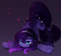 Size: 4096x3822 | Tagged: safe, artist:magnaluna, character:princess luna, g4, cat, catified, catpony, crown, face down ass up, high res, jewelry, leg fluff, original species, paws, princess mewna, regalia, solo, species swap