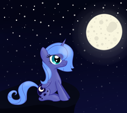 Size: 866x770 | Tagged: safe, artist:hip-indeed, character:princess luna, female, moon, s1 luna, solo