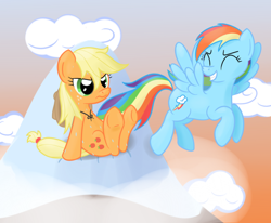 Size: 986x811 | Tagged: safe, artist:hip-indeed, character:applejack, character:rainbow dash