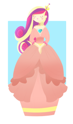 Size: 1024x1724 | Tagged: safe, artist:cosmicponye, character:princess cadance, species:human, clothing, eyes closed, female, humanized, solo