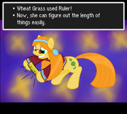 Size: 942x848 | Tagged: safe, artist:hip-indeed, character:wheat grass, earthbound, hippie, new age retro hippie, nintendo, ruler