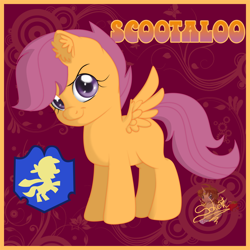 Size: 800x800 | Tagged: safe, artist:unisoleil, character:scootaloo, species:pegasus, species:pony, female, solo