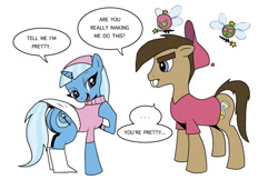 Size: 1024x663 | Tagged: safe, artist:bico-kun, character:doctor whooves, character:time turner, character:trixie, species:pony, clothing, cosmo, costume, crossover, female, male, mare, namesake, parasprite, plot, pun, stallion, the fairly oddparents, timmy turner, trixie tang, wanda