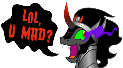 Size: 5000x2787 | Tagged: safe, artist:zutheskunk traces, character:king sombra, species:pony, species:unicorn, episode:the crystal empire, g4, my little pony: friendship is magic, spoiler:s03, absurd resolution, awesome face, male, open mouth, season 3 villain, simple background, solo, sombra drama, stallion, transparent background, u mad, vector, vector trace