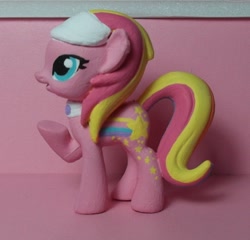 Size: 520x500 | Tagged: safe, artist:sanadaookmai, character:stripes (g1), g1, custom, g1 to g4, generation leap, irl, photo, rainbow curl pony, stripes, toy