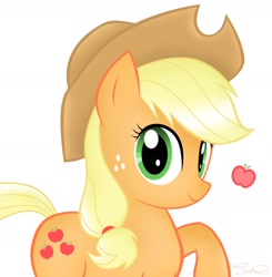 Size: 1800x1838 | Tagged: safe, artist:steffy-beff, character:applejack, female, simple background, solo, white background