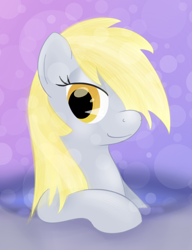 Size: 612x797 | Tagged: safe, artist:hip-indeed, character:derpy hooves, species:pegasus, species:pony, bubble, female, mare, solo