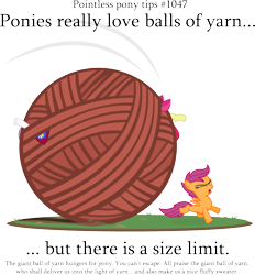 Size: 3623x3911 | Tagged: dead source, safe, artist:jittery-the-dragon, character:apple bloom, character:scootaloo, character:sweetie belle, species:pegasus, species:pony, behaving like a cat, cutie mark crusaders, pointless pony tips, yarn