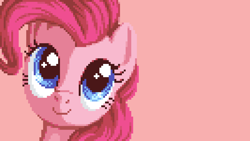 Size: 3556x2000 | Tagged: safe, artist:pix3m, part of a set, character:pinkie pie, female, high res, pixel art, pixle, solo, wallpaper