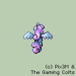 Size: 150x150 | Tagged: safe, artist:pix3m, oc, oc only, species:alicorn, species:pony, 16-bit, alicorn oc, animated, flapping, flying, pixel art, shooting game, solo, sprite