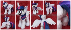 Size: 1359x587 | Tagged: safe, artist:equinepalette, character:twilight sparkle, character:twilight sparkle (alicorn), species:alicorn, species:pony, close-up, female, irl, mare, photo, plushie, solo