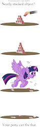 Size: 2137x6741 | Tagged: dead source, safe, artist:jittery-the-dragon, character:twilight sparkle, character:twilight sparkle (alicorn), species:alicorn, species:human, species:pony, behaving like a cat, behaving like a dog, card, comic, female, hand, house of cards, mare, pointless pony tips