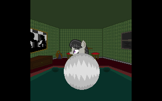 Size: 320x200 | Tagged: safe, artist:herooftime1000, character:octavia melody, animated, billiards, cue ball, female, knock out, octavia in the underworld's cello, pain, pixel art, slapstick, solo