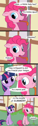 Size: 800x2630 | Tagged: safe, artist:loceri, character:pinkie pie, character:twilight sparkle, episode:slice of life, g4, my little pony: friendship is magic, comic, fail, how, subversion, tongue stuck to pole