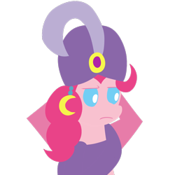 Size: 1000x1000 | Tagged: safe, artist:dragonfoorm, character:pinkie pie, species:earth pony, species:pony, female, lineless, mare, simple background, solo, transparent background, vector