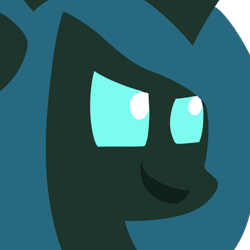 Size: 1000x1000 | Tagged: safe, artist:dragonfoorm, character:queen chrysalis, species:changeling, bust, changeling queen, female, frown, portrait, simple background, smiling, solo, transparent background, vector