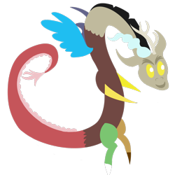 Size: 1000x1000 | Tagged: safe, artist:dragonfoorm, character:discord, male, pointy ponies, simple background, solo, transparent background, vector
