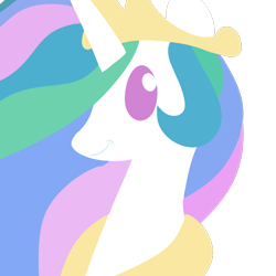 Size: 1000x1000 | Tagged: safe, artist:dragonfoorm, character:princess celestia, species:pony, bust, female, looking at you, mare, portrait, profile, simple background, solo, transparent background, vector