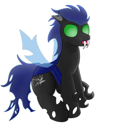 Size: 2000x2000 | Tagged: safe, artist:dragonfoorm, character:soarin', species:changeling, blue changeling, changelingified, high res, male, simple background, solo, species swap, transparent background