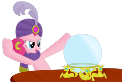 Size: 3000x2000 | Tagged: safe, artist:dragonfoorm, character:pinkie pie, species:earth pony, species:pony, episode:it's about time, g4, my little pony: friendship is magic, female, high res, madame pinkie, simple background, solo, transparent background, turban