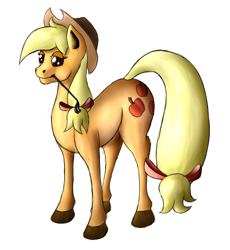 Size: 774x840 | Tagged: safe, artist:xormak, character:applejack, female, mouth hold, riding crop, simple background, solo, white background