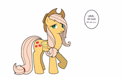 Size: 2550x1650 | Tagged: safe, artist:bico-kun, character:applejack, character:fluttershy, clothing, cowboy hat, fusion, hat, stetson