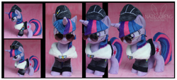 Size: 3884x1753 | Tagged: safe, artist:nazegoreng, character:twilight sparkle, ancient wonderbolts uniform, commander easy glider, irl, photo, plushie