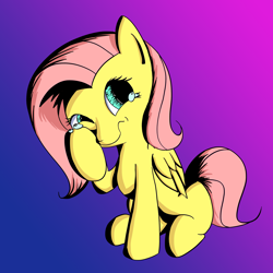 Size: 2000x2000 | Tagged: safe, artist:squiby-327, character:fluttershy, crying, filly, high res
