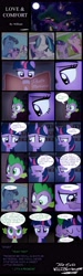 Size: 2199x7325 | Tagged: safe, artist:willisninety-six, character:night light, character:princess cadance, character:shining armor, character:spike, character:twilight sparkle, character:twilight velvet, species:dragon, species:pony, species:unicorn, comic, crying, female, golden oaks library, homesick, male, mare, night, photo album