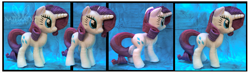 Size: 6006x1753 | Tagged: safe, artist:nazegoreng, character:rarity, irl, photo, plushie, solo, watermark