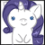 Size: 50x50 | Tagged: safe, artist:steffy-beff, character:rarity, animated, avatar, chibi, female, fourth wall, icon, licking