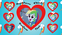 Size: 2560x1440 | Tagged: safe, artist:sonork91, character:rainbow dash, equestria girls:rainbow rocks, g4, my little pony: equestria girls, my little pony:equestria girls, cutie mark, heart, waifu, wallpaper