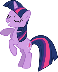 Size: 3053x3800 | Tagged: safe, artist:kwark85, artist:petuxed, character:twilight sparkle, character:twilight sparkle (unicorn), species:pony, species:unicorn, episode:look before you sleep, g4, my little pony: friendship is magic, female, rearing, simple background, solo, standing on two hooves, transparent background, vector