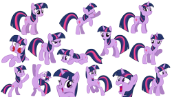 Size: 3840x2160 | Tagged: safe, artist:kwark85, edit, character:twilight sparkle, character:twilight sparkle (unicorn), species:pony, species:unicorn, :i, alicorn drama, aweeg*, bipedal, cute, drama, eyes closed, female, frown, glare, grin, gritted teeth, grumpy, hoofy-kicks, looking at you, looking back, nervous, op is trying to start shit, open mouth, pointing, prone, puffy cheeks, raised eyebrow, raised hoof, rearing, screaming, simple background, smiling, smirk, solo, squee, subliminal message, the duck goes kwark, transparent background, trotting, twilight burgkle, vector, wide eyes, wingless edit, wink