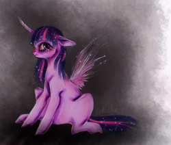 Size: 1225x1039 | Tagged: safe, artist:vetallie, character:twilight sparkle, character:twilight sparkle (alicorn), species:alicorn, species:pony, female, mare, sleep deprivation, solo
