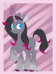 Size: 774x1012 | Tagged: safe, artist:waackery, community related, character:oleander, species:classical unicorn, them's fightin' herds, female, leonine tail, solo