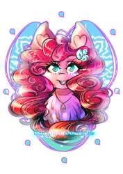 Size: 2893x4092 | Tagged: safe, artist:minamikoboyasy, character:pinkie pie, female, grin, looking at you, portrait, simple background, solo, transparent background