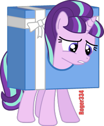 Size: 1065x1290 | Tagged: safe, artist:roger334, character:starlight glimmer, ponyscape, episode:hearth's warming eve, g4, my little pony: friendship is magic, female, frown, gritted teeth, inkscape, parody, present, sad, sad face, sadlight glimmer, simple background, solo, transparent background, vector