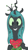 Size: 640x1136 | Tagged: safe, artist:briarspark, character:queen chrysalis, species:changeling, female, grin, heart, looking at you, simple background, solo