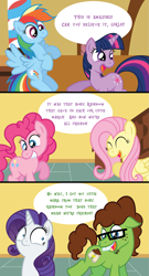 Size: 1275x2354 | Tagged: safe, artist:t-3000, character:fluttershy, character:pinkie pie, character:rainbow dash, character:rarity, character:twilight sparkle, oc, episode:the cutie mark chronicles, g4, my little pony: friendship is magic, comic, implied wetting, poop, toilet humor, wat, wide eyes