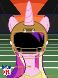 Size: 944x1272 | Tagged: safe, artist:roger334, character:princess cadance, american football, female, nfl, nfl playoffs, solo, super bowl, super bowl 50